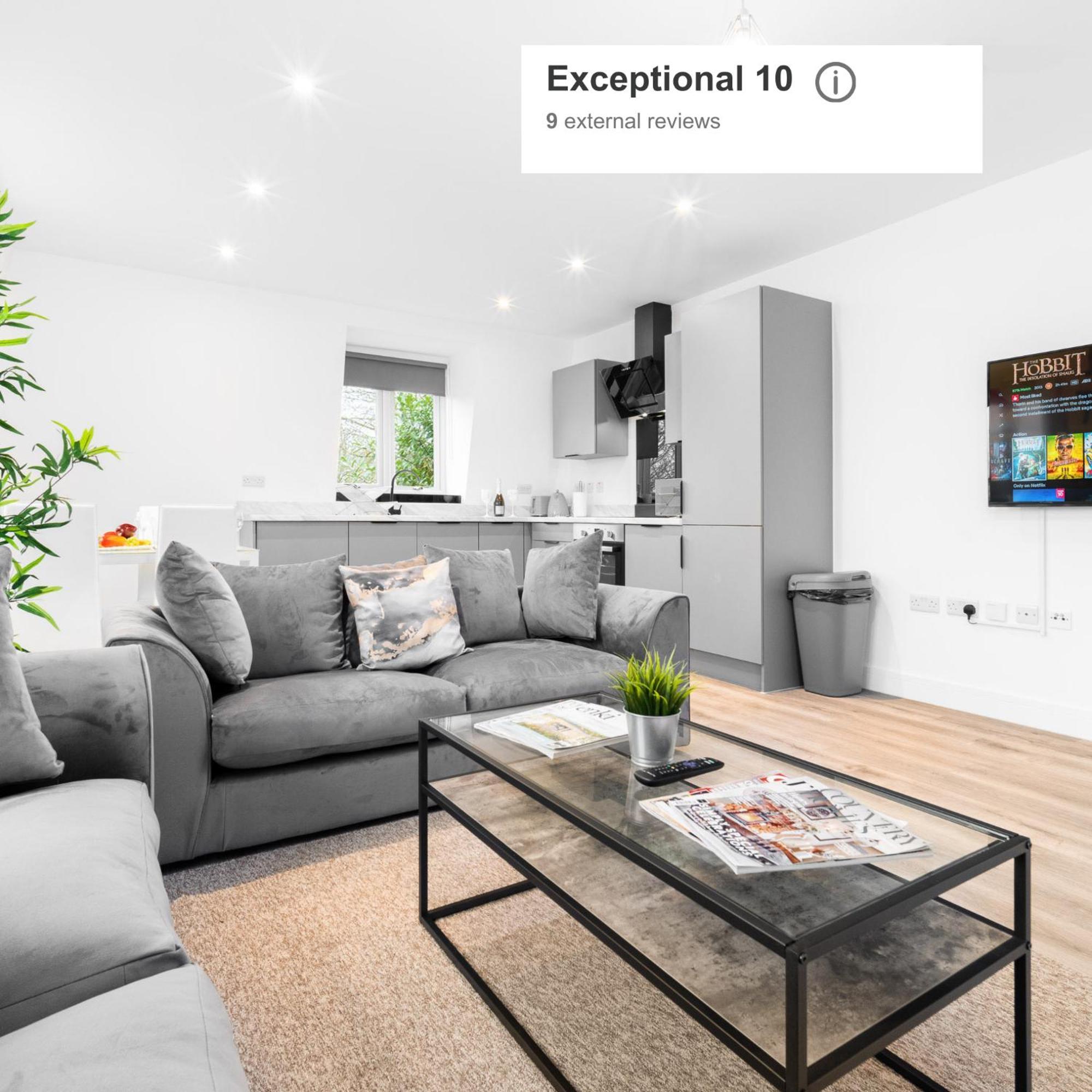 Stylish 2 Bedroom Apartment - Balcony - Secure Parking - Top Rated - 5Mc Бирмингем Экстерьер фото